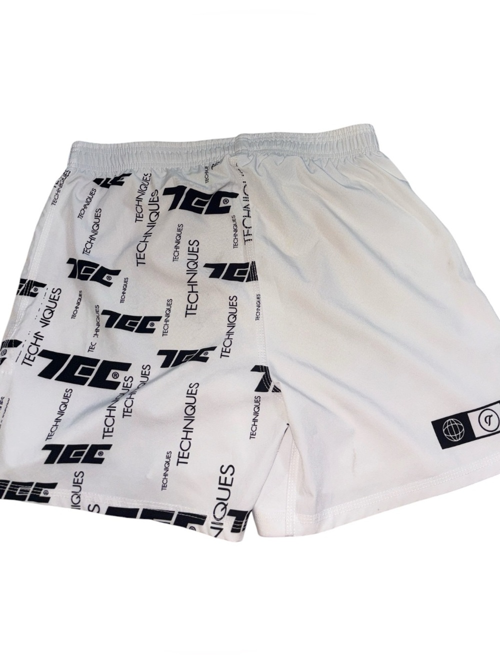 Techniques Men’s White Graphic Sport Shorts